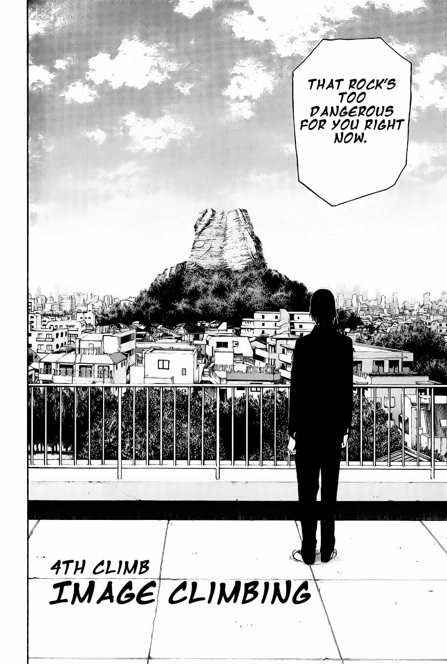 The Climber (Kokou no Hito) Manga Chapter 4 page 2 - Image Climbing scene