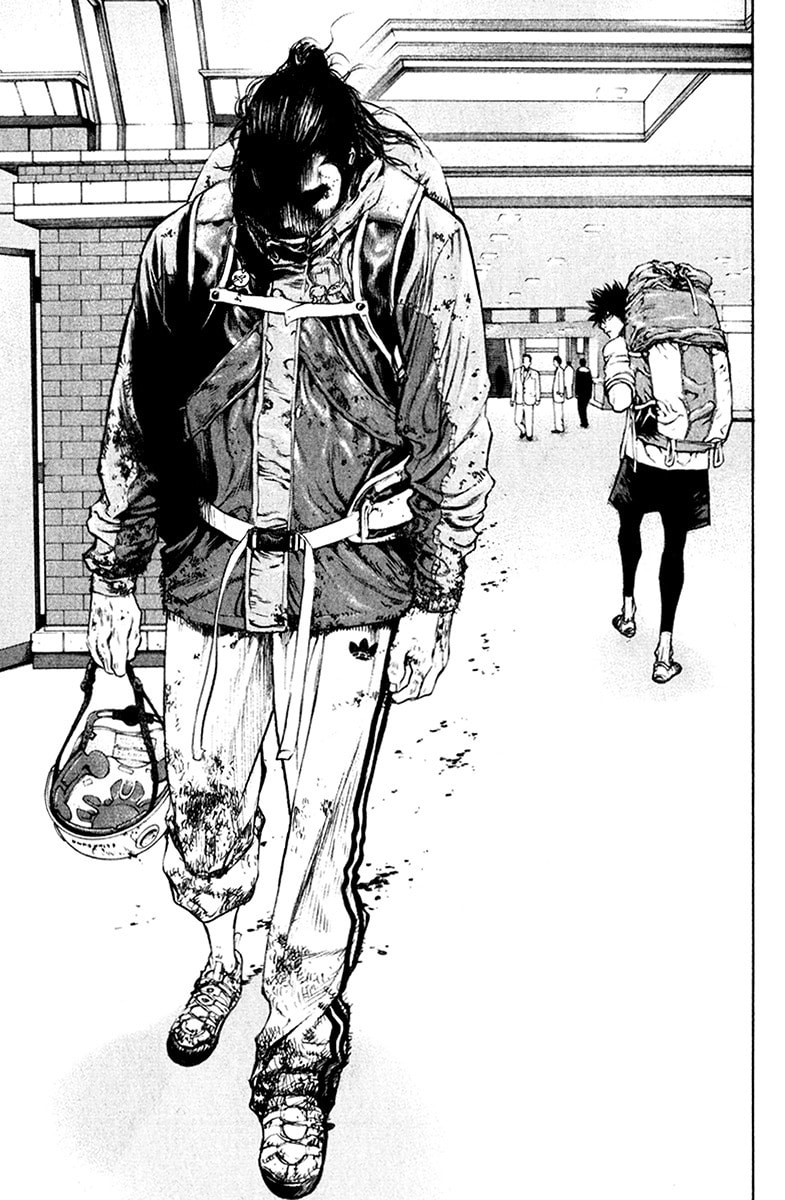 The Climber (Kokou no Hito) Manga Chapter 43 page 22 - Muddy Stream Departure scene