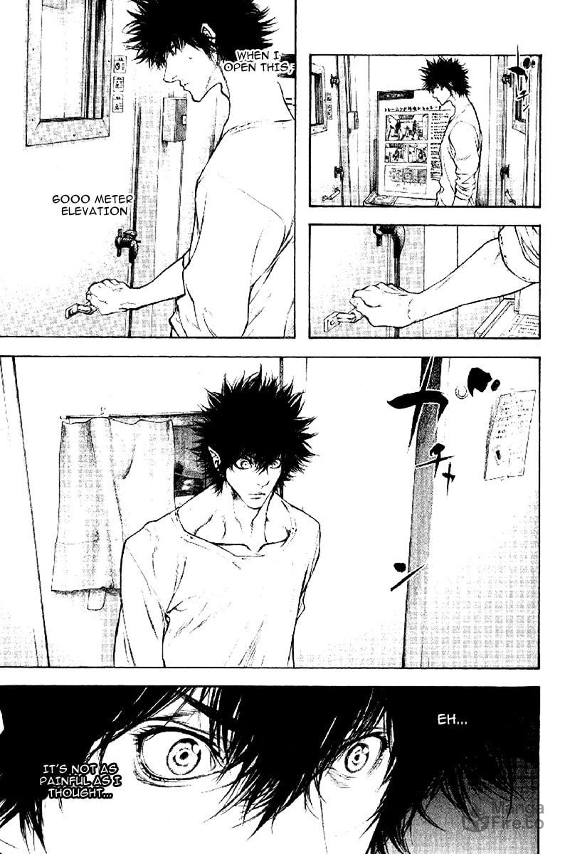 The Climber (Kokou no Hito) Manga Chapter 44 page 11 - Test for Extreme Altitudes scene