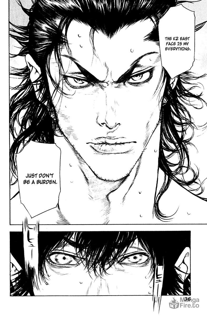 The Climber (Kokou no Hito) Manga Chapter 44 page 14 - Test for Extreme Altitudes scene