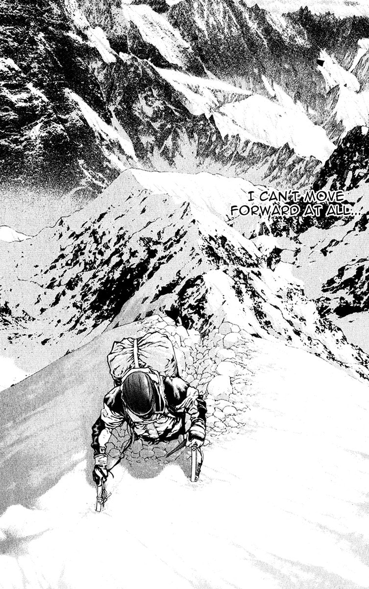 The Climber (Kokou no Hito) Manga Chapter 44 page 16 - Test for Extreme Altitudes scene