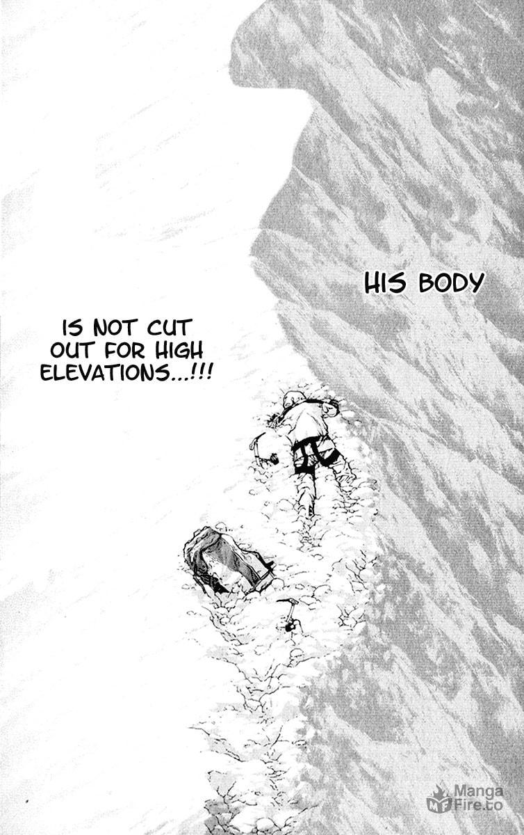 The Climber (Kokou no Hito) Manga Chapter 44 page 19 - Test for Extreme Altitudes scene