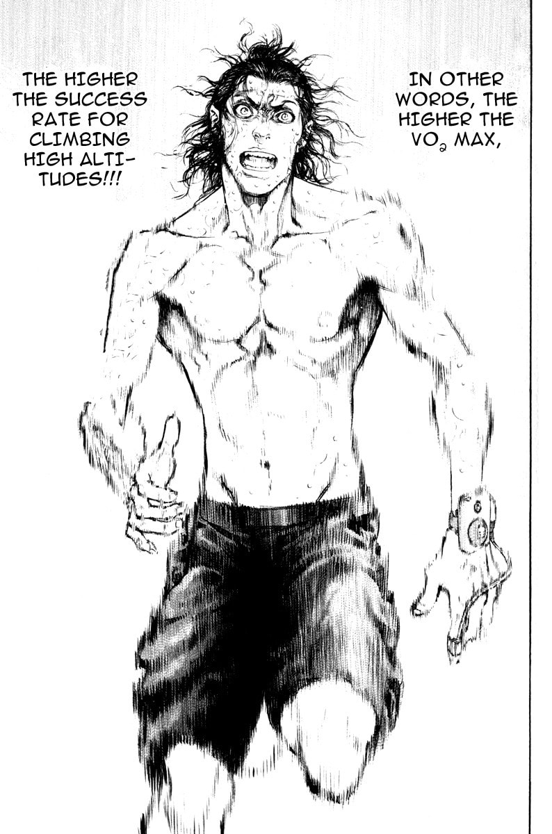 The Climber (Kokou no Hito) Manga Chapter 44 page 7 - Test for Extreme Altitudes scene