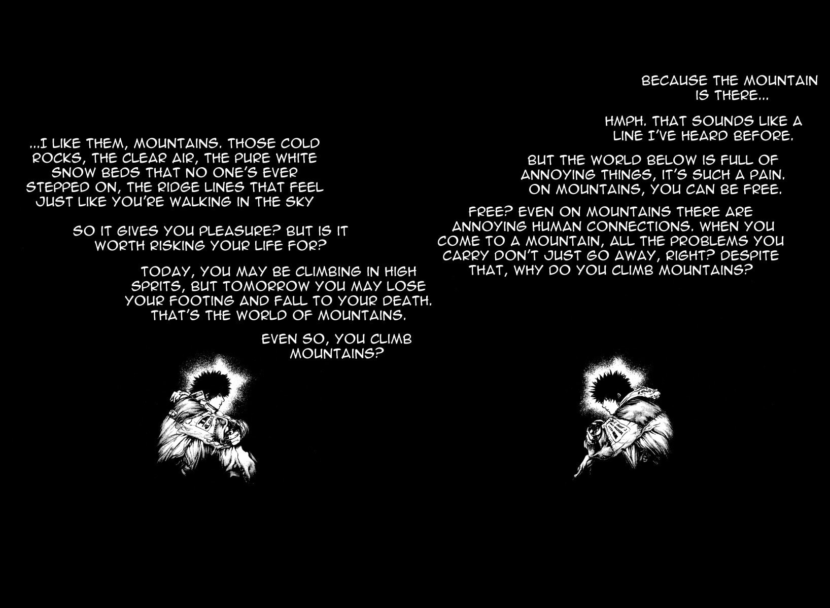 The Climber (Kokou no Hito) Manga Chapter 52 page 3 - Those Who Climb scene