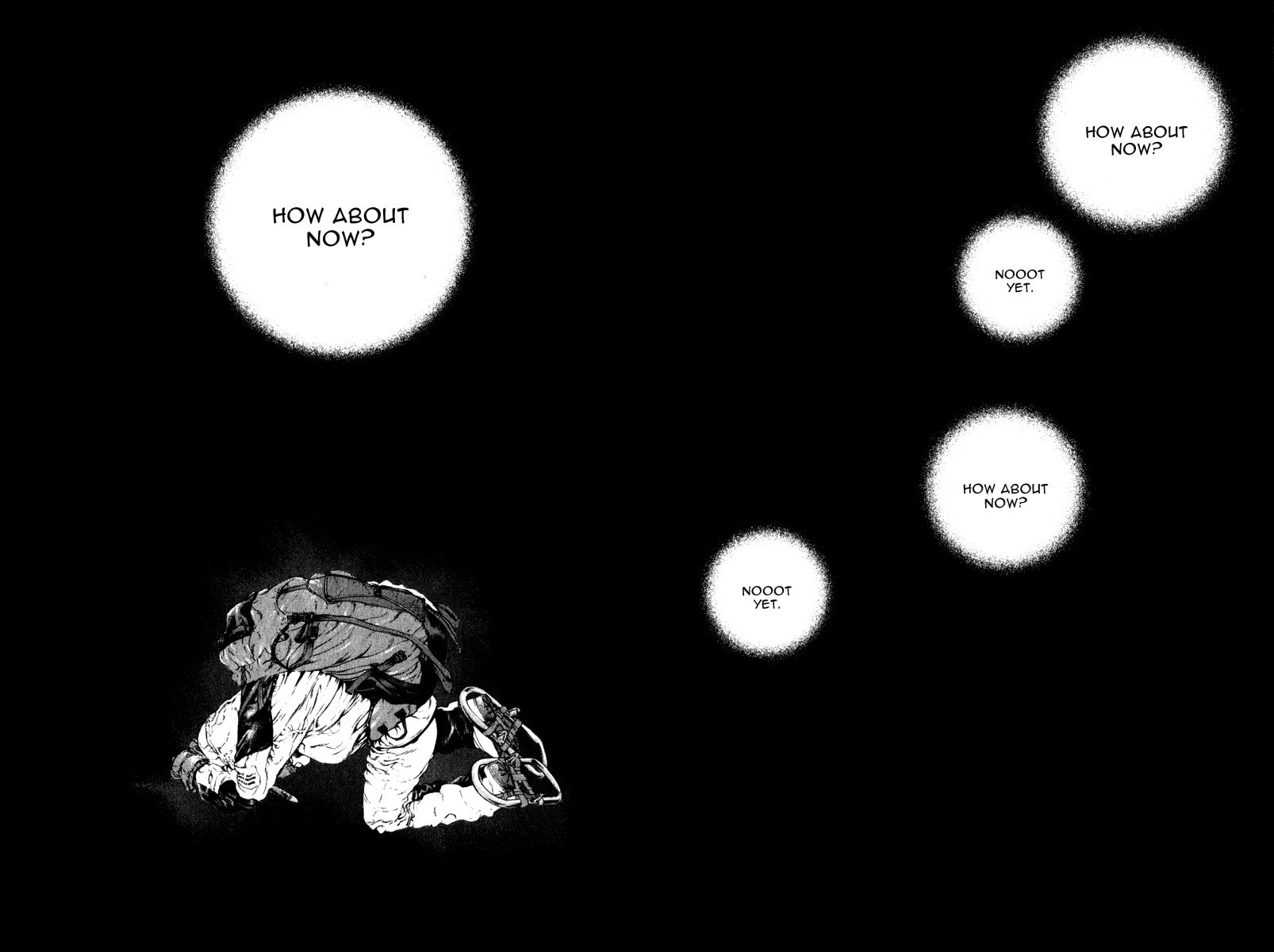 The Climber (Kokou no Hito) Manga Chapter 54 page 10 - Tenacious Man scene