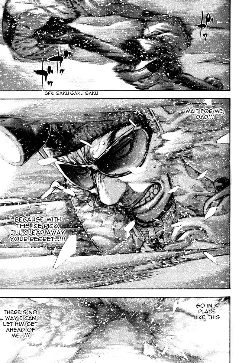 The Climber (Kokou no Hito) Manga Chapter 54 page 16 - Tenacious Man scene