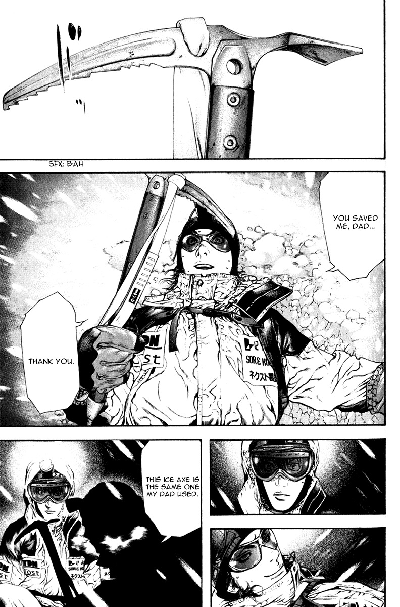 The Climber (Kokou no Hito) Manga Chapter 56 page 9 - For What Reason Does He Climb scene