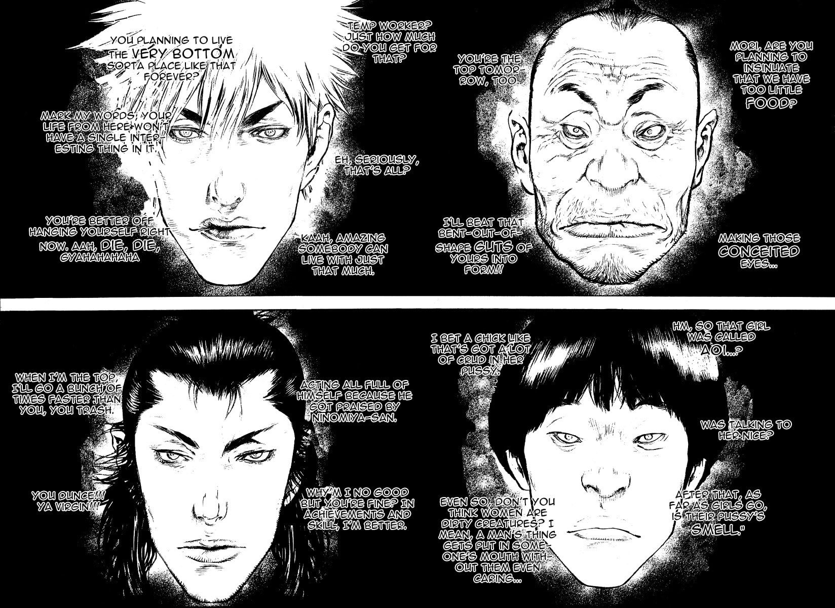 The Climber (Kokou no Hito) Manga Chapter 68 page 14 - Enduring Man scene