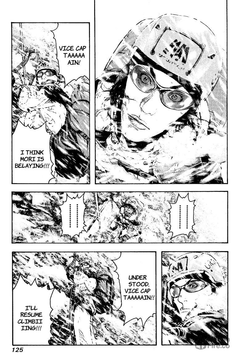 The Climber (Kokou no Hito) Manga Chapter 69 page 3 - Solo Climber's Struggle scene