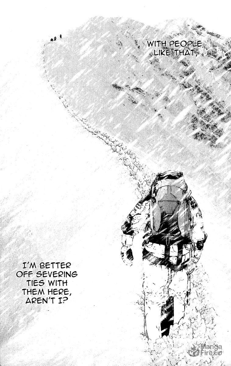 The Climber (Kokou no Hito) Manga Chapter 72 page 15 - Isolated Mountain scene