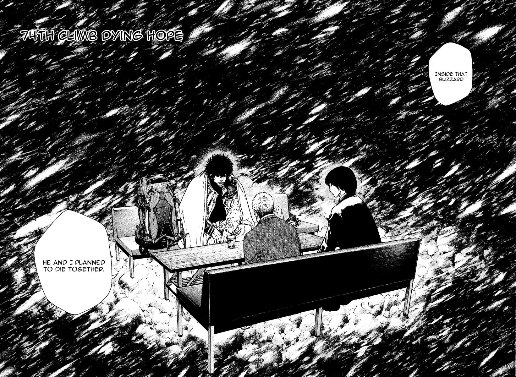 The Climber (Kokou no Hito) Manga Chapter 74 page 2 - Dying Hope scene