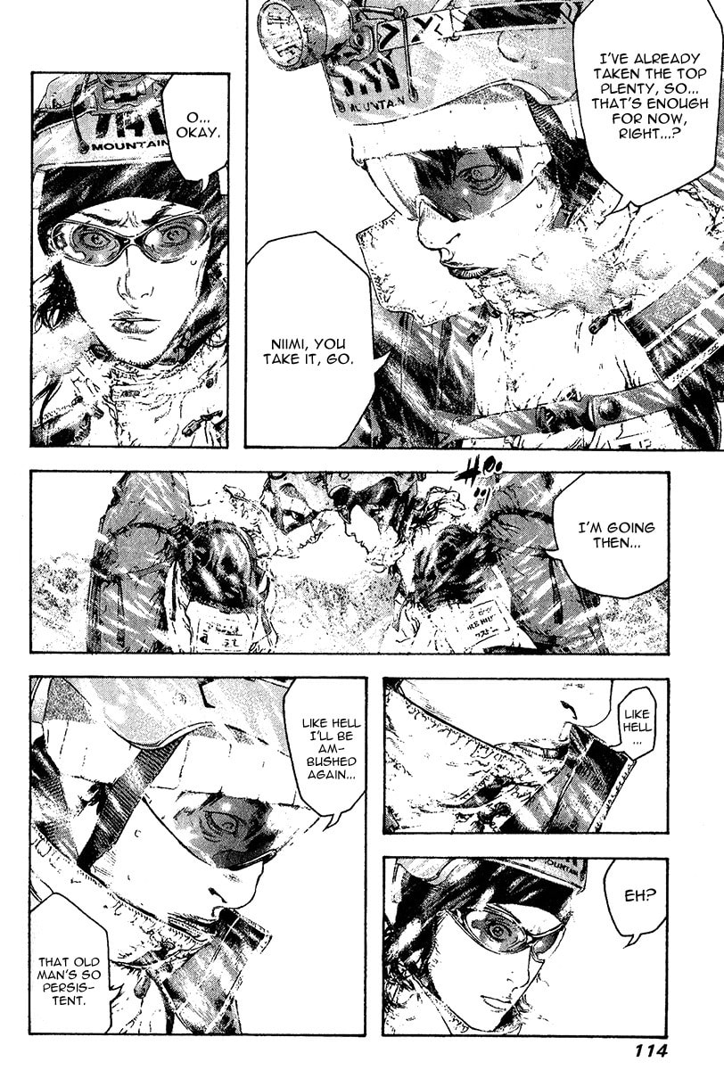 The Climber (Kokou no Hito) Manga Chapter 78 page 11 - Dangerous Ridge Traversal Path scene