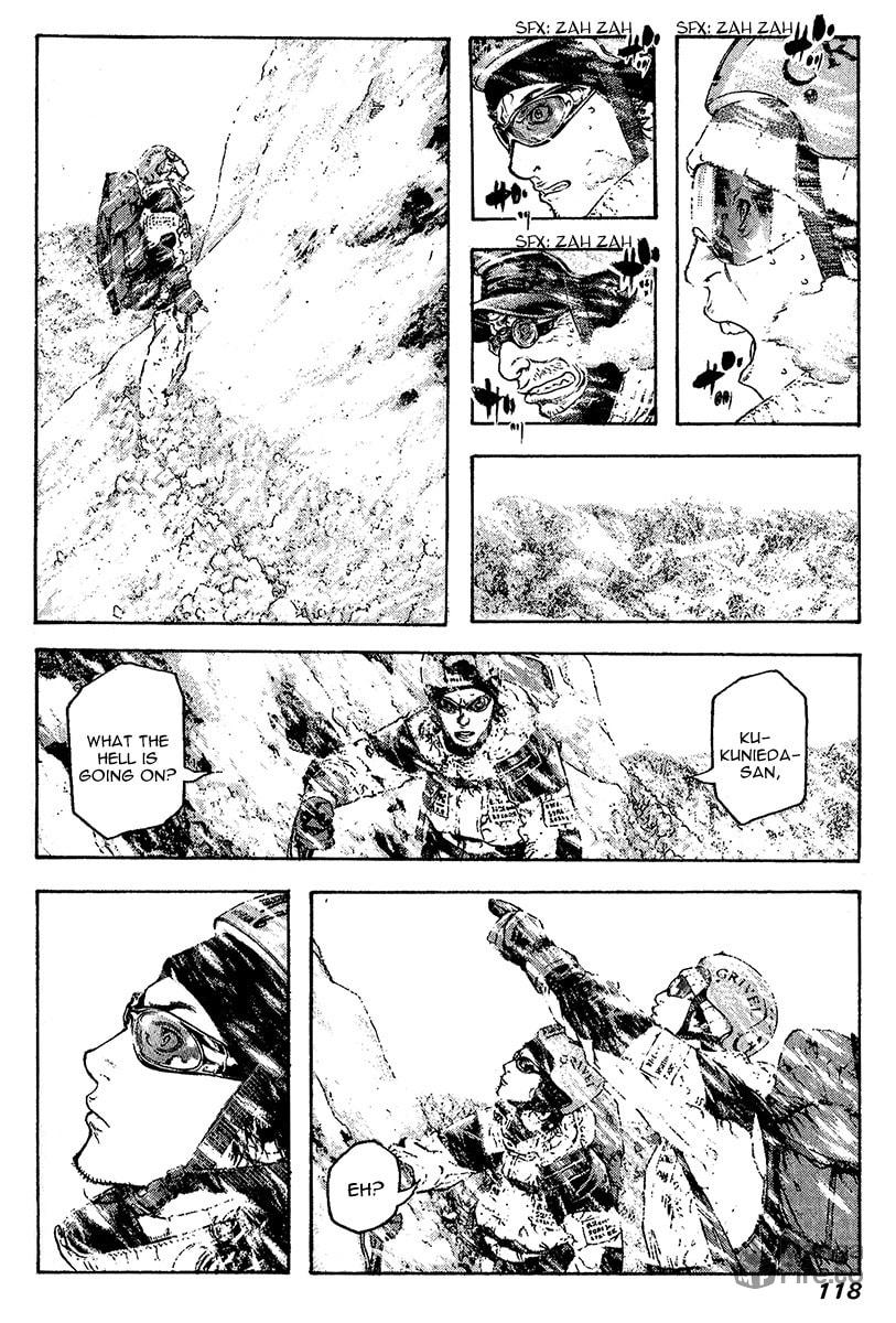 The Climber (Kokou no Hito) Manga Chapter 78 page 15 - Dangerous Ridge Traversal Path scene