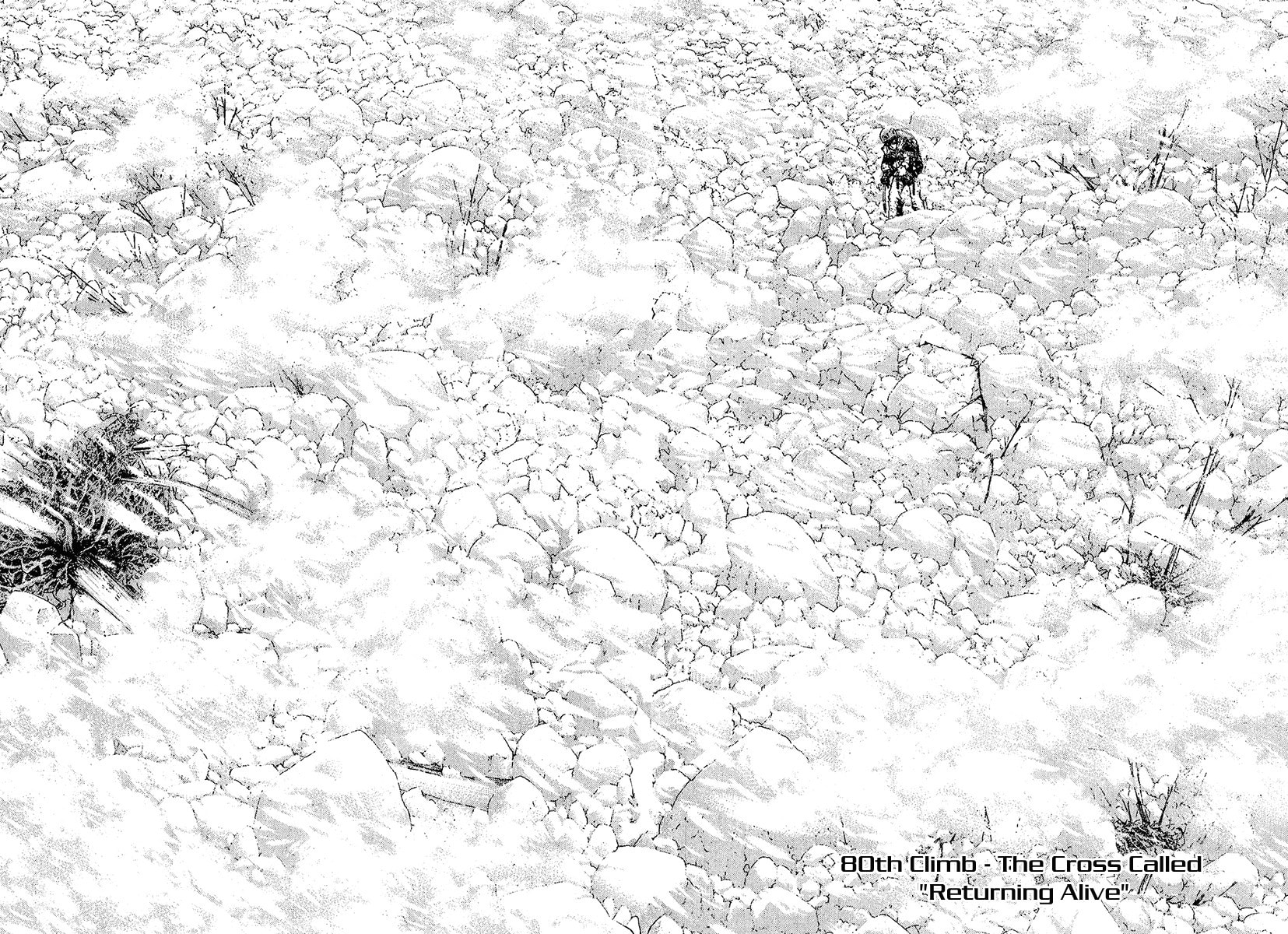 The Climber (Kokou no Hito) Manga Chapter 80 page 2 - The Cross Called 'Returning Alive' scene